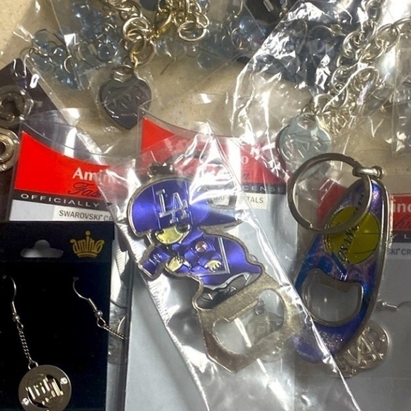 Jewelry - Jewelry lot mixed earrings bracelets silver Swarovski crystal sport teams nwt